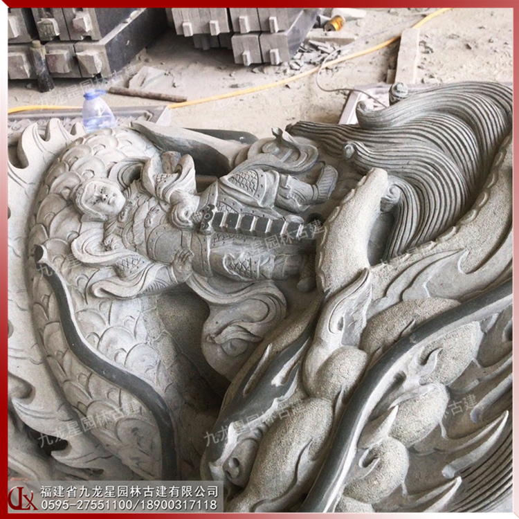惠安青石石雕龍柱圖片
